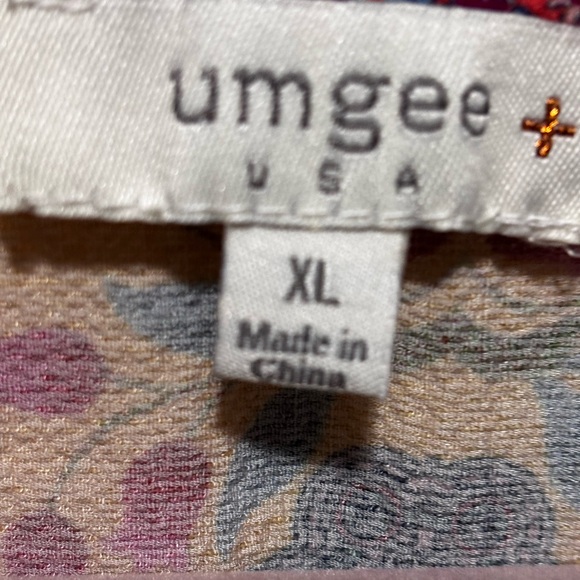 Umgee Multicolor Patchwork Tunic Top - Picture 4 of 7